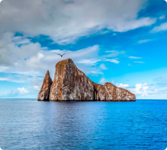 Mapa de las islas Galápagos con San Cristóbal señalado